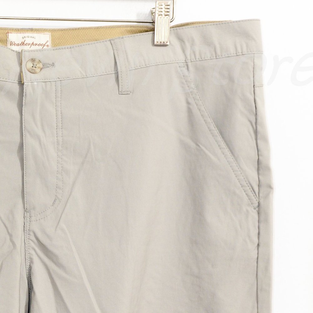 Weatherproof Men's The Trail Shorts Packable Hybrid Quick Dry Shorts Gray - Picture 3 of 6